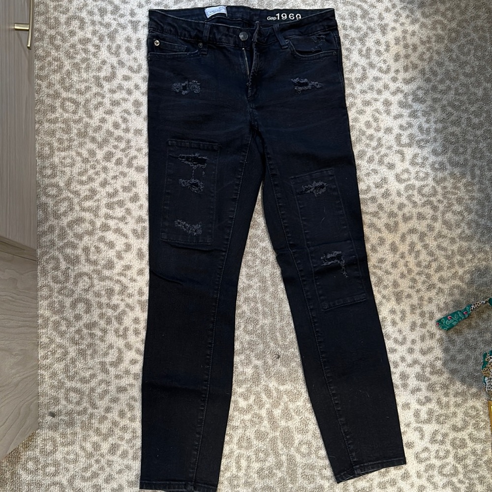 Gap Always Skinny High Rise Black Jeans.